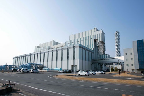 茨城県にある常陸那珂火力発電所(写真:的野 弘路、以下同)