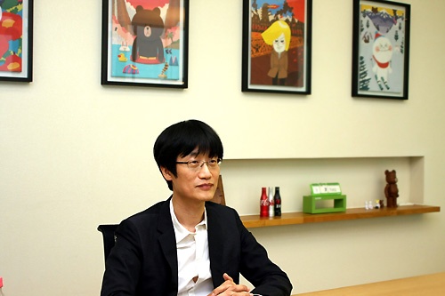 韓国ネイバー創業者で取締役会議長を務める李ヘジン氏。LINE取締役会長も務める（撮影：シン・スクミン、以下同）