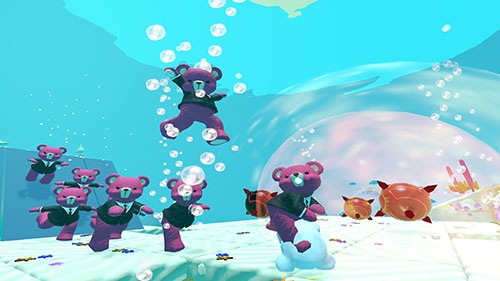コロプラが開発したVRゲーム「Fly to KUMA」(© 2016 COLOPL, Inc.)