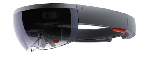 米マイクロソフトのヘッドマウントディスプレー「HoloLens」（出所：米マイクロソフト）