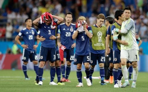サッカーW杯ロシア大会で日本代表は7月2日（現地時間）、ベルギーに逆転負けを喫した（写真：AP/アフロ）
