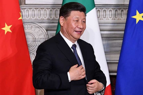 中国の習近平国家主席は欧州を歴訪し、イタリアを経済圏構想「一帯一路」のメンバーに引き入れた(写真:AFP/アフロ)