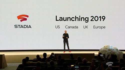 グーグルは2019年のGDCでStadiaを発表 （画像：公式の動画配信をキャプチャーしたもの）