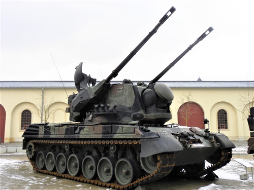 ドイツはウクライナ政府にこれまでゲパルト対空戦車15両を供与した（写真は旧東ドイツの軍事博物館に展示されているゲパルト、筆者撮影）
