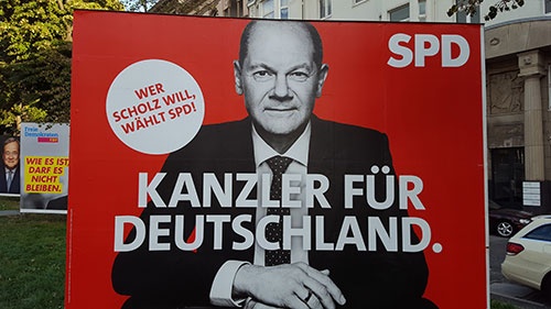 SPDのオラフ・ショルツ首相候補（写真：熊谷 徹）