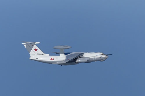竹島の領空を侵犯したロシアのA50（提供：防衛省統合幕僚監部／ロイター／アフロ）