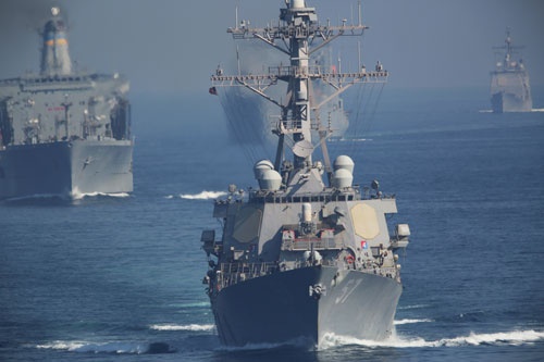 米国が主導する「海洋安全保障イニシアチブ」が本格化する。日本も独自に自衛隊の派遣を決める。（写真：AP/アフロ）