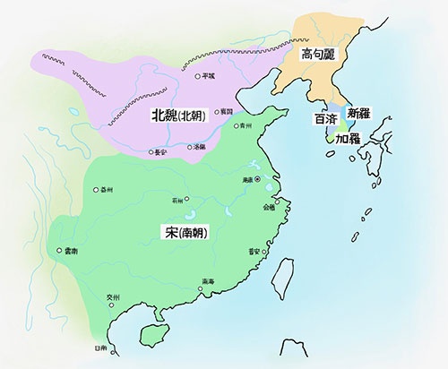南北朝期の東アジア