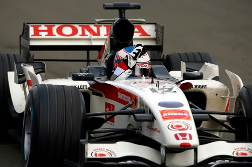 これまではホンダの「最後の優勝」だった2006年ハンガリーGP。ドライバーはジェンソン・バトン。(写真:ホンダ)