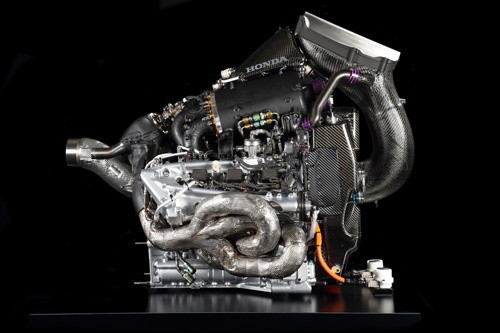 ホンダのPU、ただしこれは昨年の「Honda RA618H」。これしか写真がないんだそうです……。お借りしておきながら言うのも申しわけないのですが、残念。(写真:ホンダ)