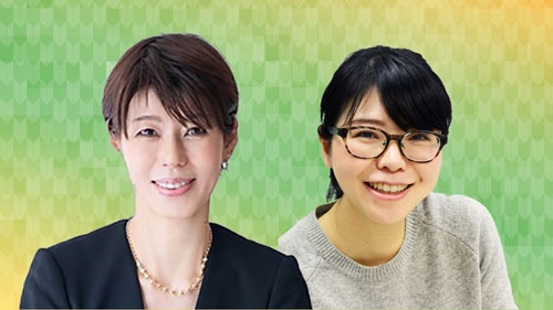 健康社会学者の河合薫氏(左)と北海道大学大学院理学研究院教授の黒岩麻里氏