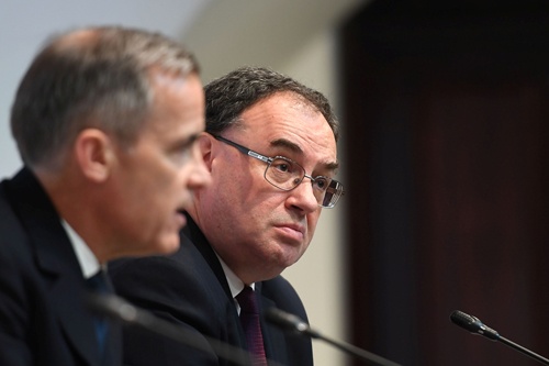 発言が揺れているイングランド銀行(BOE)のアンドリュー・ベイリー総裁(写真=代表撮影/ロイター/アフロ)
