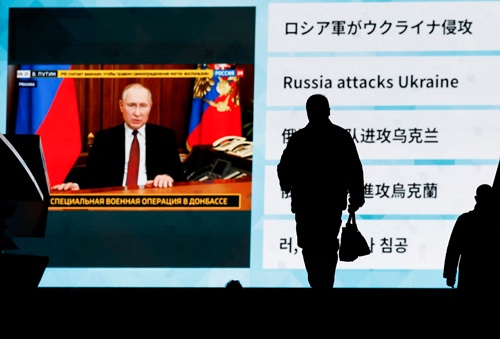 レガシーづくりのため？　ウクライナ侵攻を開始したロシア・プーチン大統領（写真：ロイター／アフロ）
