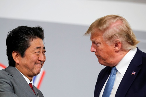 8月25日に仏ビアリッツで開催された日米首脳会談で日米貿易協定は基本合意したが……(写真:ロイター/アフロ)