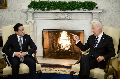 岸田首相が訪米し実施された日米首脳会談（写真：The New York Times/Redux/アフロ）