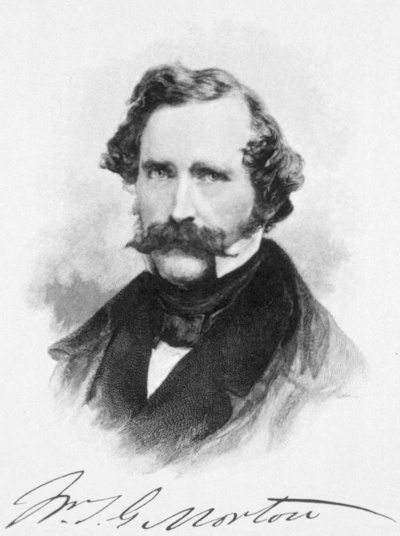 ウィリアム・モートン(1819-1868)。麻酔の発見者ホレス・ウェルズを欺き、大儲けをたくらんだが……(出典:U.S. National Library of Medicine)