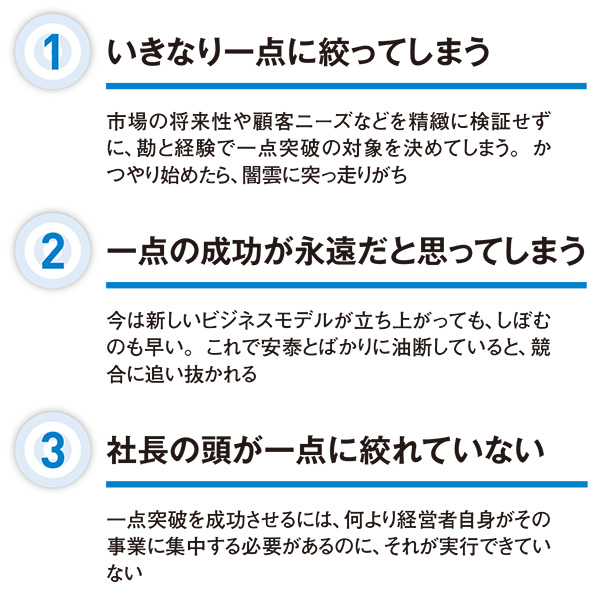 一点突破戦略にはリスクも 専門家が教える失敗を防ぐ3カ条：日経ビジネス電子版