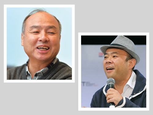 写真右はMistletoeファウンダー・孫泰蔵氏(写真/菊池一郎、アフロ/つのだよしお)